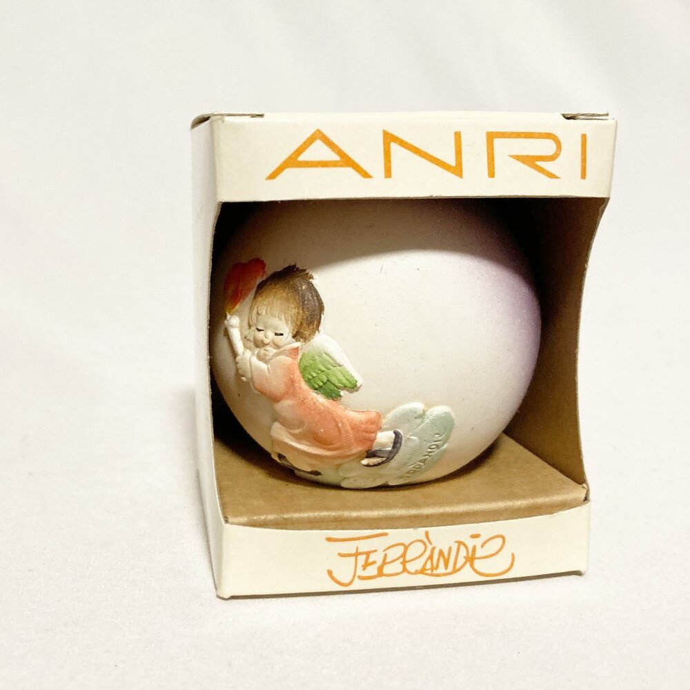ANRI Toriart by Ferrandiz 1980 Limited Edition Handmade Ball Christmas Ornament